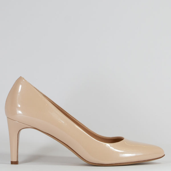 Leather nude sale court shoes